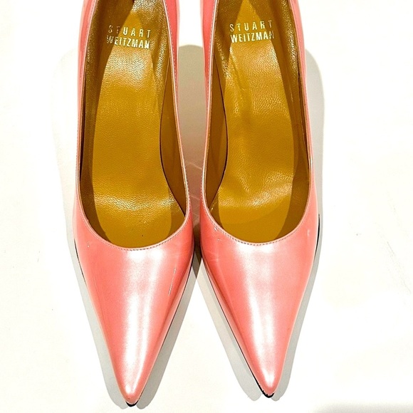 ๐ ๐ STUART WEITZMAN Pink Patent Leather Vintage Power Pumpsโ | Sz 5.5M | Spain - Picture 2 of 7